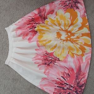 Midi flower skirt